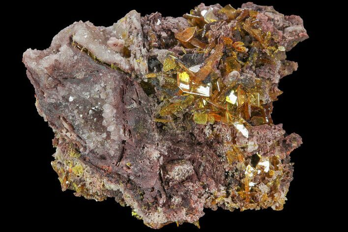 Orange Wulfenite Crystal Cluster - Rowley Mine, Arizona #118957